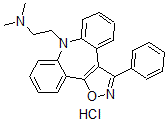 CAS#: 85008-92-0， N,N-Dimethyl-3-phenyl-8H-dibenz(b,f)isoxazolo(4,5-d)azepine-8-ethanamine monohydrochloride