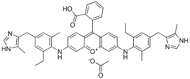CAS#: 85030-37-1， 9-(2-Carboxyphenyl)-3,6-Bis((2-Ethyl-6-Methyl-4-((5-Methyl-1H-Imidazol-4-Yl)Methyl)Phenyl)Amino)Xanthylium Acetate