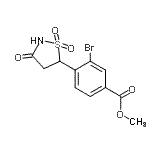 CAS#: 850318-40-0， Methyl 3-bromo-4-(1,1-dioxido-3-oxo-1,2-thiazolidin-5-yl)benzoate