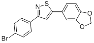 CAS#: 850349-76-7， 5-(Benzo[d][1,3]Dioxol-5-Yl)-3-(4-Bromophenyl)Isothiazole