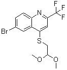 CAS#: 850349-80-3， 6-Bromo-4-(2,2-Dimethoxyethylthio)-2-(Trifluoromethyl)Quinoline