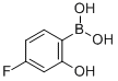 结构式 CAS# 850568-00-2, B-(4-氟-2-羟基苯基)-硼酸