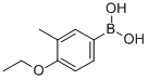结构式 CAS# 850568-08-0, 4-乙氧基-3-甲基苯硼酸