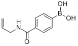 结构式 CAS# 850568-20-6, (4-烯丙基氨基羰基)苯硼酸