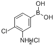 structure of CAS# 850568-45-5, (3-Amino-4-Chlorophenyl)Boronic Acid Hydrochloride;3-Amino-4-Chlorobenzeneboronic Acid Hydrochloride 95%;(3-AMINO-4-CHLOROPHENYL)BORONIC ACID HYDROCHLORIDE;3-Amino-4-Chlorobenzeneboronic Acid Hydrochloride