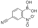 结构式 CAS# 850568-46-6, (4-氰基-2-硝基苯基)硼酸