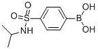 structure of CAS# 850589-31-0, 4-(N-Isopropylsulfamoyl)Phenylboronic Acid;4-(Isopropylsulphonamido)Benzeneboronic Acid 98%;4-(Isopropylsulfamoyl)Benzeneboronic Acid, 98%;4-(N-ISOPROPYLSULPHONAMIDO)BENZENEBORONIC ACID