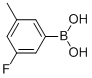 structure of CAS# 850593-06-5, 3-Fluoro-5-Methylbenzeneboronic Acid;3-Fluoro-5-Methylbenzeneboronic Acid 98%;3-Fluoro-5-Methylbenzeneboronicacid98%;3-FLUORO-5-METHYLBENZENEBORONIC ACID