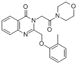 CAS#: 85063-18-9, 4-((2-((2-Methylphenoxy)Methyl)-4-Oxo-3(4H)-Quinazolinyl)Acetyl)Morpholine