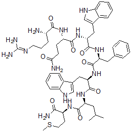 CAS 登录号：85077-79-8， 精氨酰(5)-色氨酰(7,9)-物质 P (5-11)