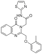 CAS#: 85099-82-7， 2-((2-Methylphenoxy)Methyl)-4-Oxo-N-Thiazolyl-3(4H)-Quinazolineacetamide