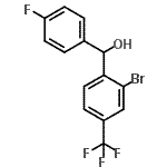 CAS#: 85118-21-4， [2-Bromo-4-(trifluoromethyl)phenyl](4-fluorophenyl)methanol