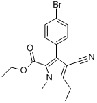 CAS#: 851195-35-2， Ethyl 3-(4-Bromophenyl)-4-Cyano-5-Ethyl-1-Methyl-1H-Pyrrole-2-Carboxylate