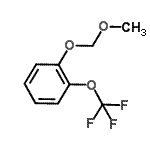 structure of CAS# 851341-36-1, 1-(Methoxymethoxy)-2-(trifluoromethoxy)benzene;1-methoxymethoxy-2-(trifluoromethoxy)benzene?;BENZENE,1-(METHOXYMETHOXY)-2-(TRIFLUOROMETHOXY)-;MFCD09743464