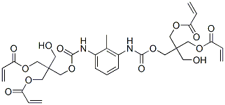 CAS 登录号：85136-70-5， 2-[[[[[3-[[[3-羟基-2,2-二[[(1-氧代-2-丙烯基)氧基]甲基]丙氧基]羰基]氨基]甲基苯基]氨基]羰基]氧基]甲基]-2-(羟基甲基)-1,3-丙烷二基 2-丙烯酸酯