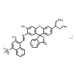 CAS#: 85153-22-6， Sodium 4-{[6'-(diethylamino)-3'-hydroxy-3-oxo-3H-spiro[2-benzofuran-1,9'-xanthen]-2'-yl]diazenyl}-3-hydroxy-1-naphthalenesulfonate