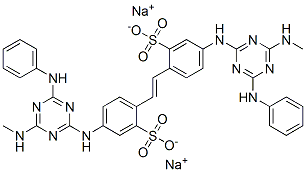 CAS#: 85187-74-2， Sodium 4,4'-Bis[[6-Anilino-4-(Methylamino)-1,3,5-Triazin-2-Yl]Amino]Stilbene-2,2'-Disulphonate