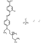 CAS#: 85187-98-0， N-{2-[{4-[(2-Chloro-4-nitrophenyl)diazenyl]phenyl}(ethyl)amino]ethyl}-2-hydroxy-N,N-dimethyl-1-propanaminium hydrogen phosphate (1:2:1)