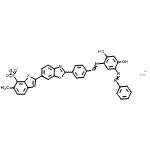 CAS#: 85188-17-6， Sodium 2'-(4-{[2,4-dihydroxy-5-(phenyldiazenyl)phenyl]diazenyl}phenyl)-6-methyl-2,6'-bi-1,3-benzothiazole-7-sulfonate