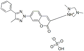 CAS#: 85204-53-1， Methyl 4-Methyl-1-[7-(4-Methyl-5-Phenyl-2H-1,2,3-Triazol-2-Yl)-2-Oxo-2H-1-Benzopyran-3-Yl]-1H-1,2,4-Triazolium Sulphate
