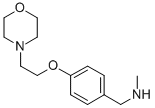 structure of CAS# 852180-77-9, N-Methyl-N-[4-(2-Morpholin-4-Ylethoxy)Benzyl]Amine;N-METHYL-N-[4-(2-MORPHOLIN-4-YLETHOXY)BENZYL]AMINE