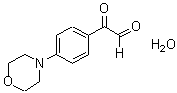 结构式 CAS# 852633-82-0, 4-吗啉基苯基乙二醛水合物
