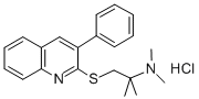CAS#: 85275-48-5， 2-((2-(Dimethylamino)-2-Methylpropyl)Thio)-3-Phenylquinoline Hydrochloride