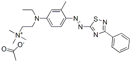 CAS#: 85283-75-6， [2-[Ethyl[3-Methyl-4-[(3-Phenyl-1,2,4-Thiadiazol-5-Yl)Azo]Phenyl]Amino]Ethyl]Trimethylammonium Acetate