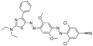 CAS#: 85392-15-0， 3,5-Dichloro-4-[[4-[[2-(Diethylamino)-4-Phenylthiazol-5-Yl]Azo]-2,5-Dimethoxyphenyl]Azo]Benzonitrile