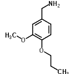 结构式 CAS# 854207-58-2, 1-(3-甲氧基-4-丙氧基苯基)甲胺
