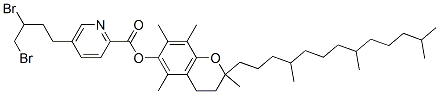 CAS#: 85446-72-6， [2,5,7,8-Tetramethyl-2-(4,8,12-Trimethyltridecyl)Chroman-6-Yl] 5-(3,4- Dibromobutyl)Pyridine-2-Carboxylate