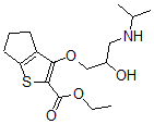 CAS#: 85462-71-1， Ethyl 6-[2-Hydroxy-3-(Propan-2-Ylamino)Propoxy]-8-Thiabicyclo[3.3.0]Octa-6,9-Diene-7-Carboxylate
