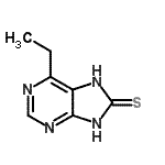 CAS#: 854695-33-3， 6-Ethyl-7,9-dihydro-8H-purine-8-thione