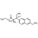 CAS#: 85536-81-8， Ethyl 3-hydroxy-3-(6-methoxy-2-naphthyl)-2,2-dimethylpentanoate