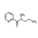 structure of CAS# 855377-39-8, 2-Methyl-1-(2-pyridinyl)-1-pentanone;1-Methylbutyl 2-pyridyl ketone