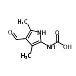 CAS 登录号：856121-21-6， (4-甲酰基-3,5-二甲基-1H-吡咯-2-基)氨基甲酸
