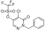CAS 登录号:856250-49-2, 1,1,1-三氟-甲烷磺酸 5-氯-1,6-二氢-6-氧代-1-(苯基甲基)-4-哒嗪基酯