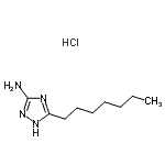 CAS#: 85631-72-7， 5-Heptyl-1H-1,2,4-triazol-3-amine hydrochloride (1:1)