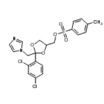 CAS#: 85650-50-6， [2-(2,4-Dichlorophenyl)-2-(1H-imidazol-1-ylmethyl)-1,3-dioxolan-4-yl]methyl 4-methylbenzenesulfonate