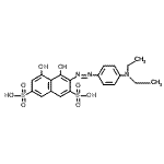 CAS#: 85653-98-1， 3-{[4-(Diethylamino)phenyl]diazenyl}-4,5-dihydroxy-2,7-naphthalenedisulfonic acid