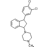 CAS#: 85663-20-3， 1-[3-(3,4-Dichlorophenyl)-2,3-dihydro-1H-inden-1-yl]-4-methylpiperazine