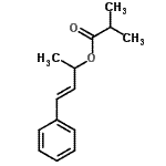 CAS#: 85665-80-1， (3E)-4-Phenyl-3-buten-2-yl 2-methylpropanoate