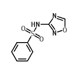 CAS 登录号：856777-79-2， N-(1,2,4-恶二唑-3-基)苯磺酰胺