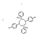 CAS#: 85684-43-1， 1,5-Bis(4-bromophenyl)-3,7-dimethyl-3,7-diphenyl-1,5,3,7-diazadiphophocinium diiodide