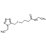 CAS#: 85697-11-6， N-Ethyl-4-{[(1-ethyl-1H-tetrazol-5-yl)methyl]sulfanyl}butanamide
