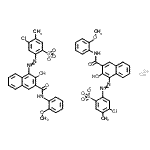 CAS#: 85702-54-1， Calcium bis[4-chloro-2-({2-hydroxy-3-[(2-methoxyphenyl)carbamoyl]-1-naphthyl}diazenyl)-5-methylbenzenesulfonate]