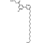 CAS#: 857053-81-7， Ethyl 6-bromo-4'-hexadecyl-2,2'-bipyridine-4-carboxylate