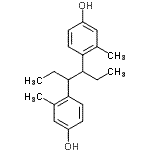 CAS#: 85720-57-6， 4,4'-(3,4-Hexanediyl)bis(3-methylphenol)