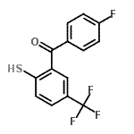 CAS#: 85721-02-4， (4-Fluorophenyl)[2-sulfanyl-5-(trifluoromethyl)phenyl]methanone