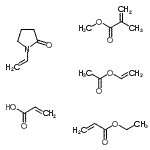 CAS#: 85721-79-5， 2-Methyl-2-Propenoic Acid Methyl Ester Polymer With Ethenyl Acetate 1-Ethenyl-2-Pyrrolidinone Ethyl 2-Propenoate And 2-Propenoic Acid